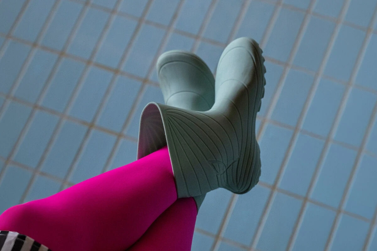 Босоногие резиновые сапоги Wildling Ranidae — мятный, фото 2