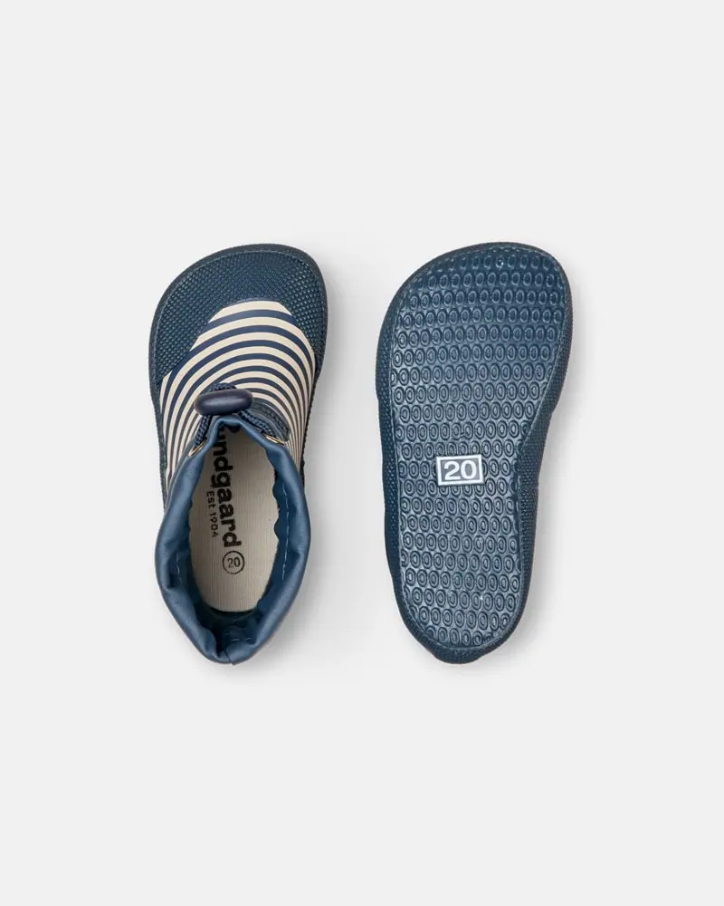 Детские босоногие резиновые сапоги Bundgaard Cover Navy Stripe, фото 2