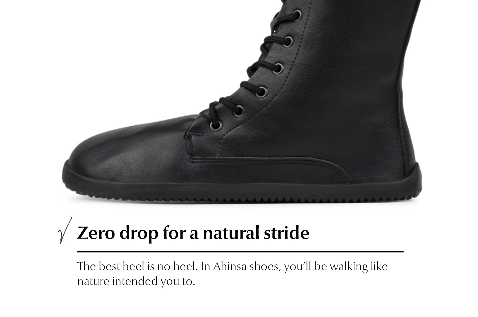 Сапоги Ahinsa Jaya Tall Barefoot — чёрный, фото 7