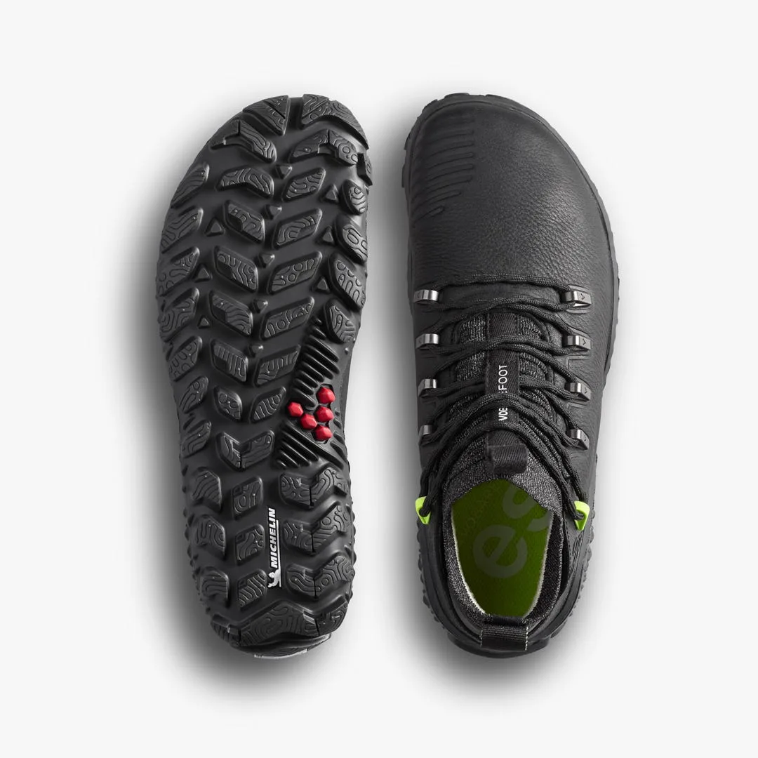 Ботинки Vivobarefoot Magna Forest ESC — женская модель, чёрный с лаймовым, фото 3