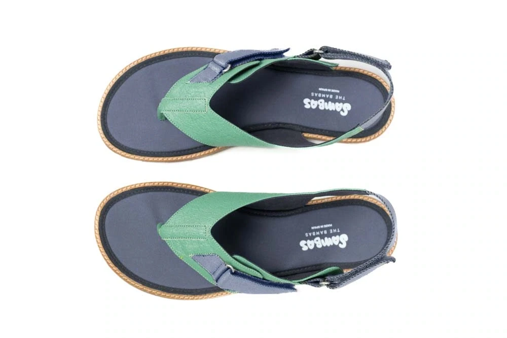 Босоногие сандалии Sambas the bambas Yemayá — сине-зелёные — фото 1 из 9
